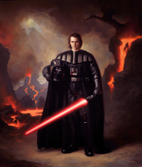 Steven J. Levin, Portrait of Darth Vader, Star Wars Art